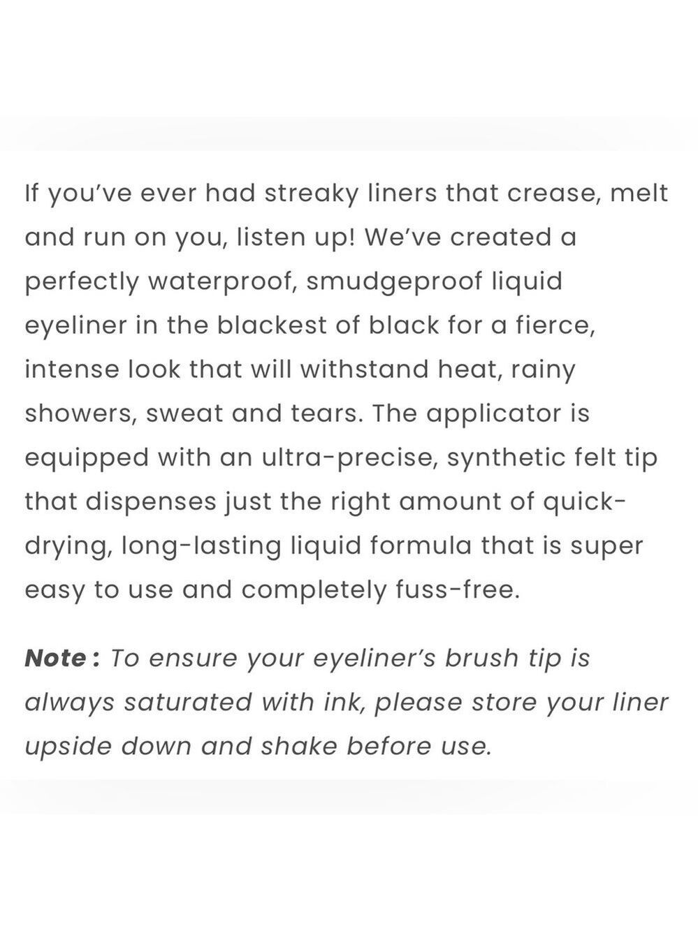 Obsidian Waterproof Liquid Eyeliner - Picture 4 of 7